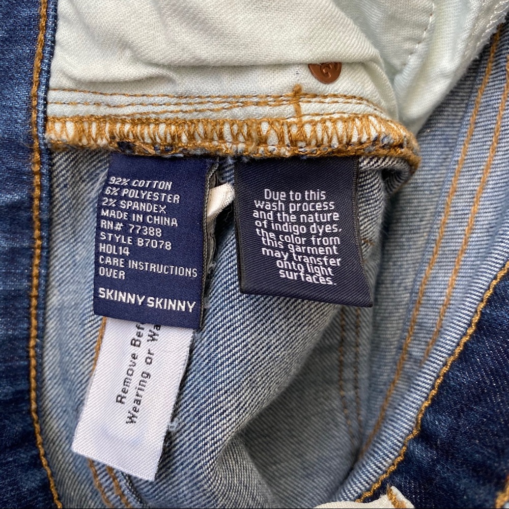 Madewell blue skinny skinny destroyed jeans 25 - Picture 7 of 7